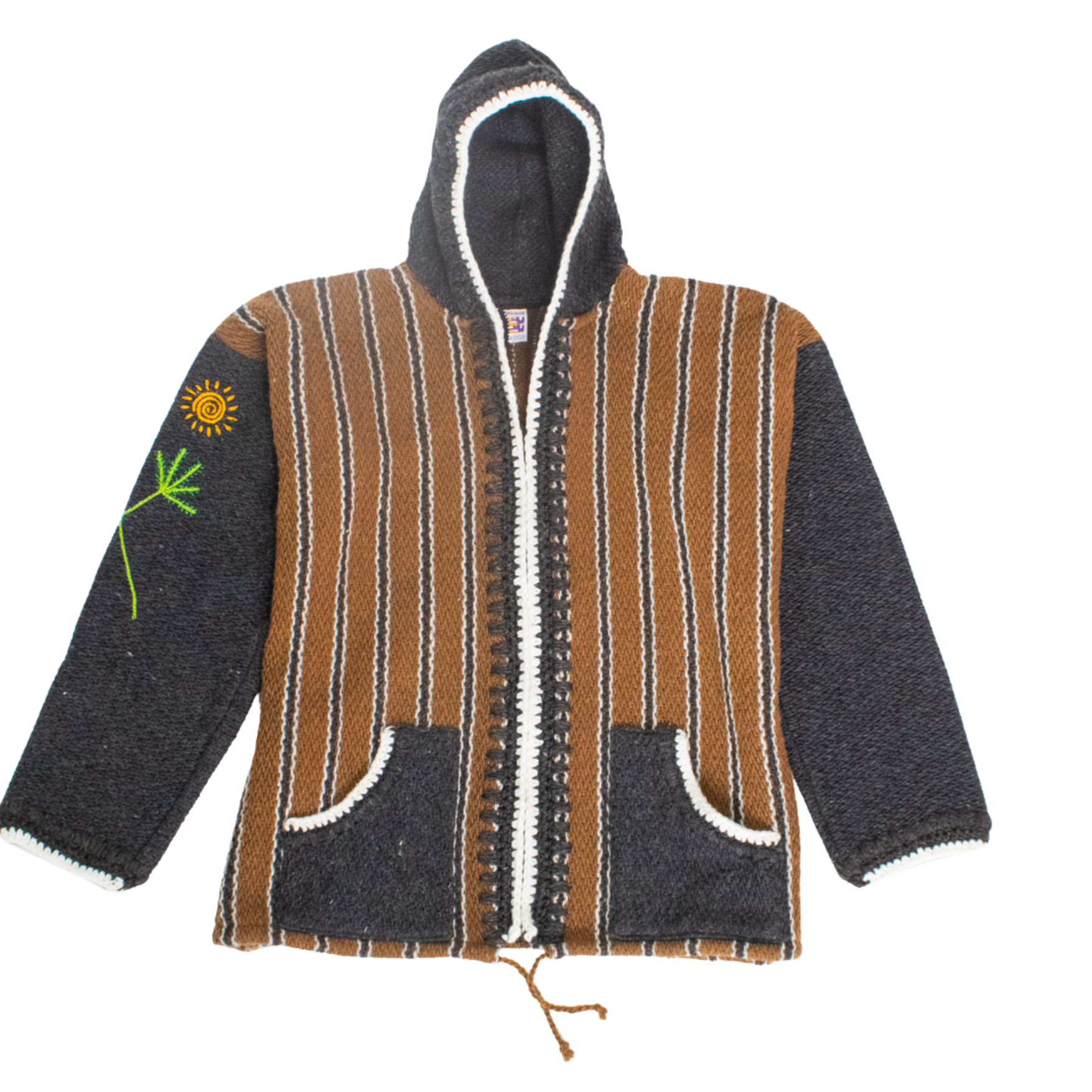 Chompa marron, gilet