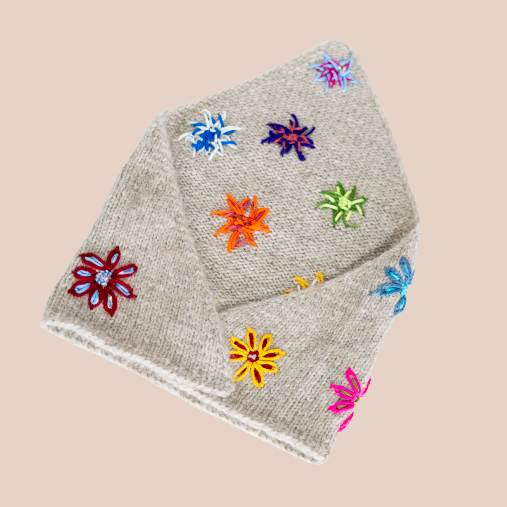 Bandana Flowers Beige