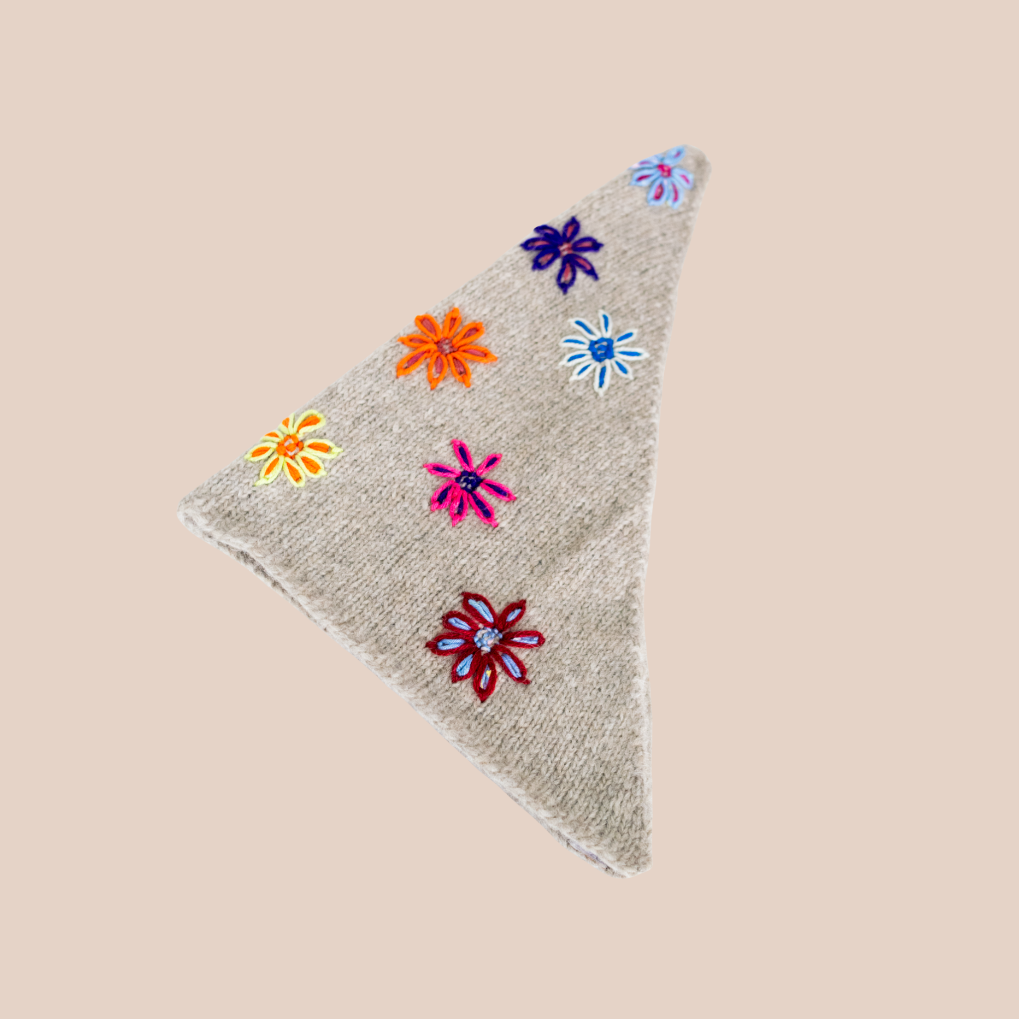 Bandana Flowers Beige