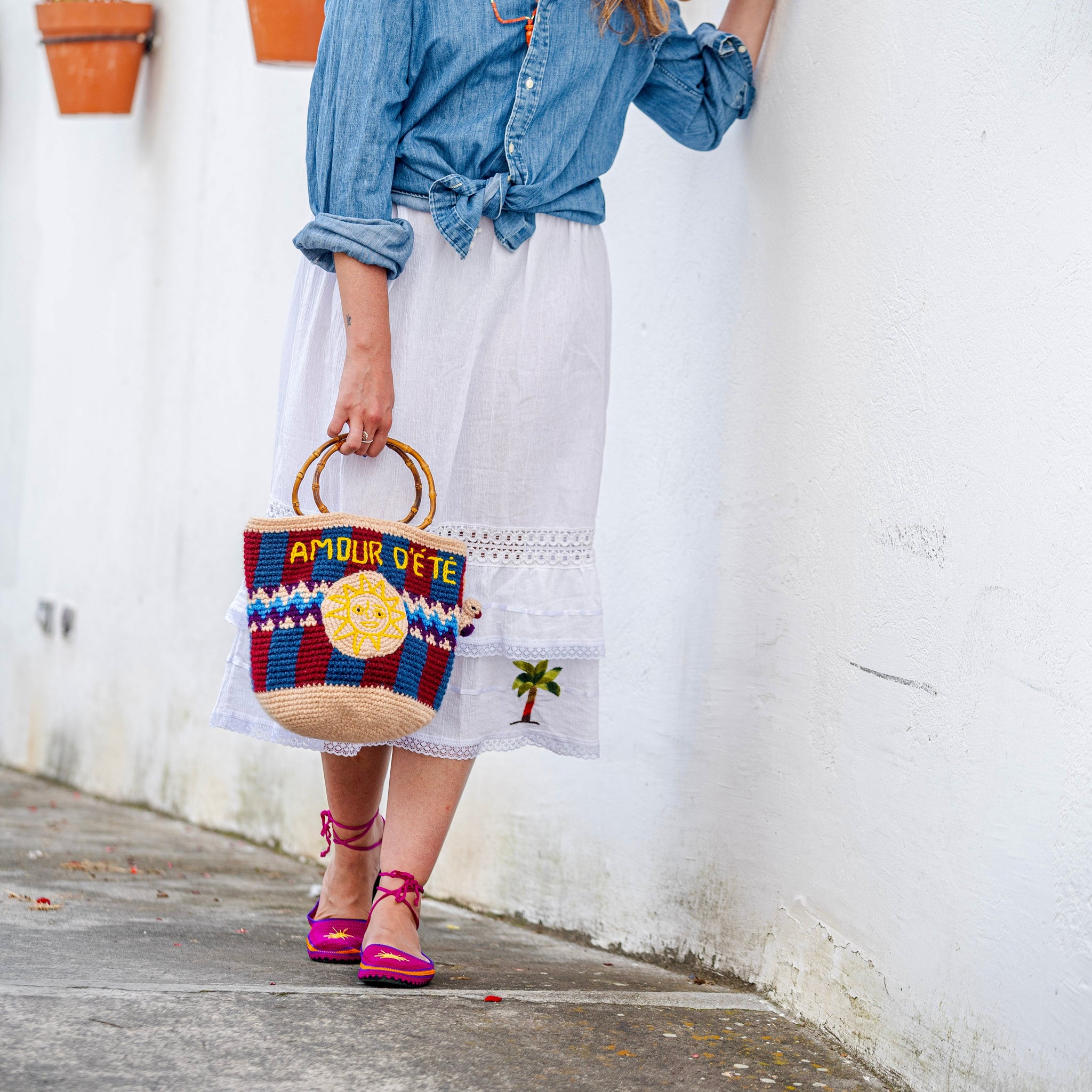 Sac en crochet Amour d'été intense