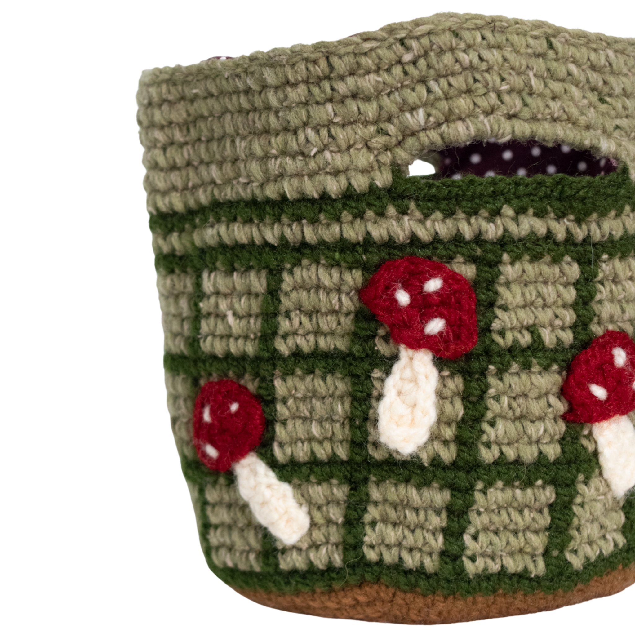 Mushrooms, mini sac en crochet
