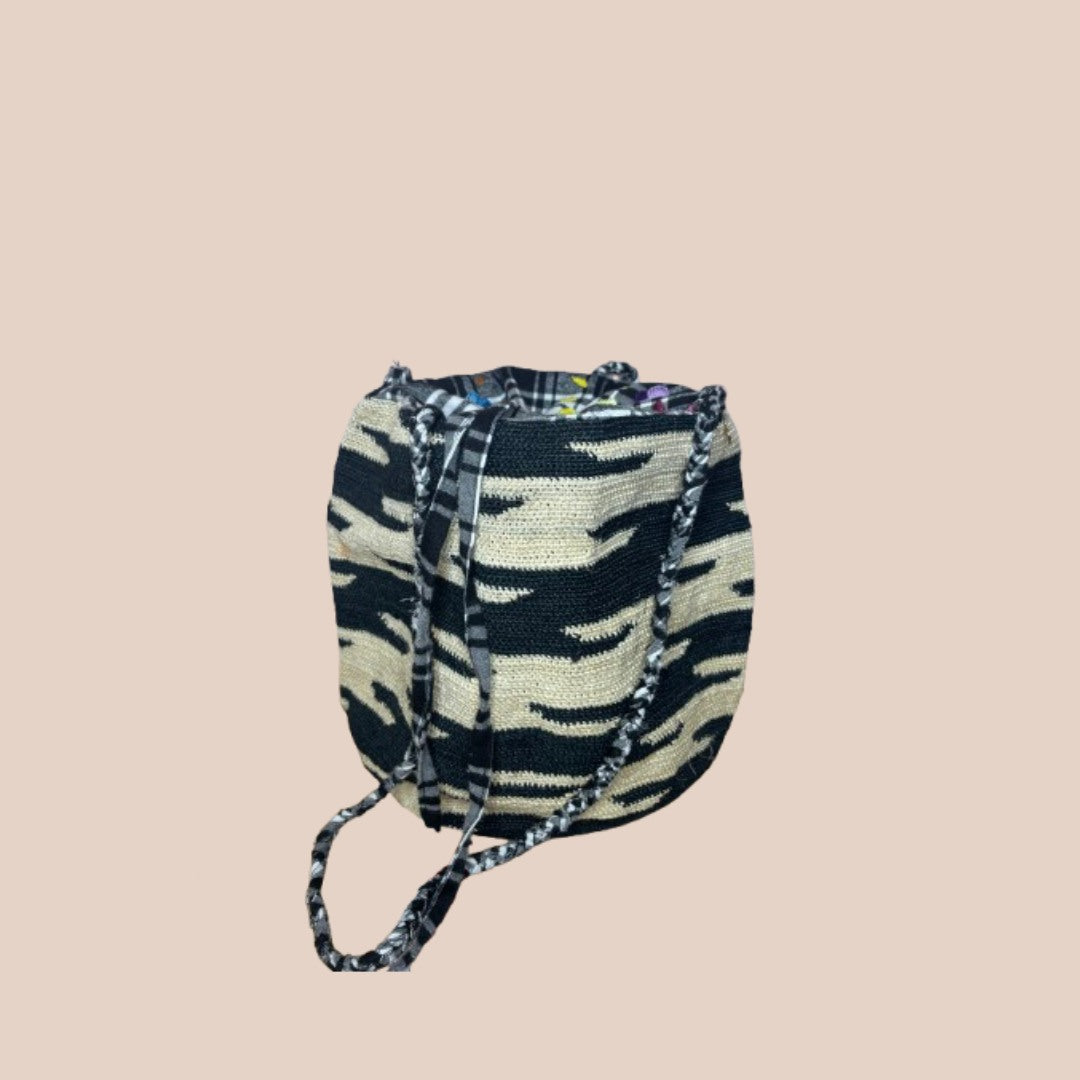 SAC ENAMORADA MADRAS BLANC & NOIR