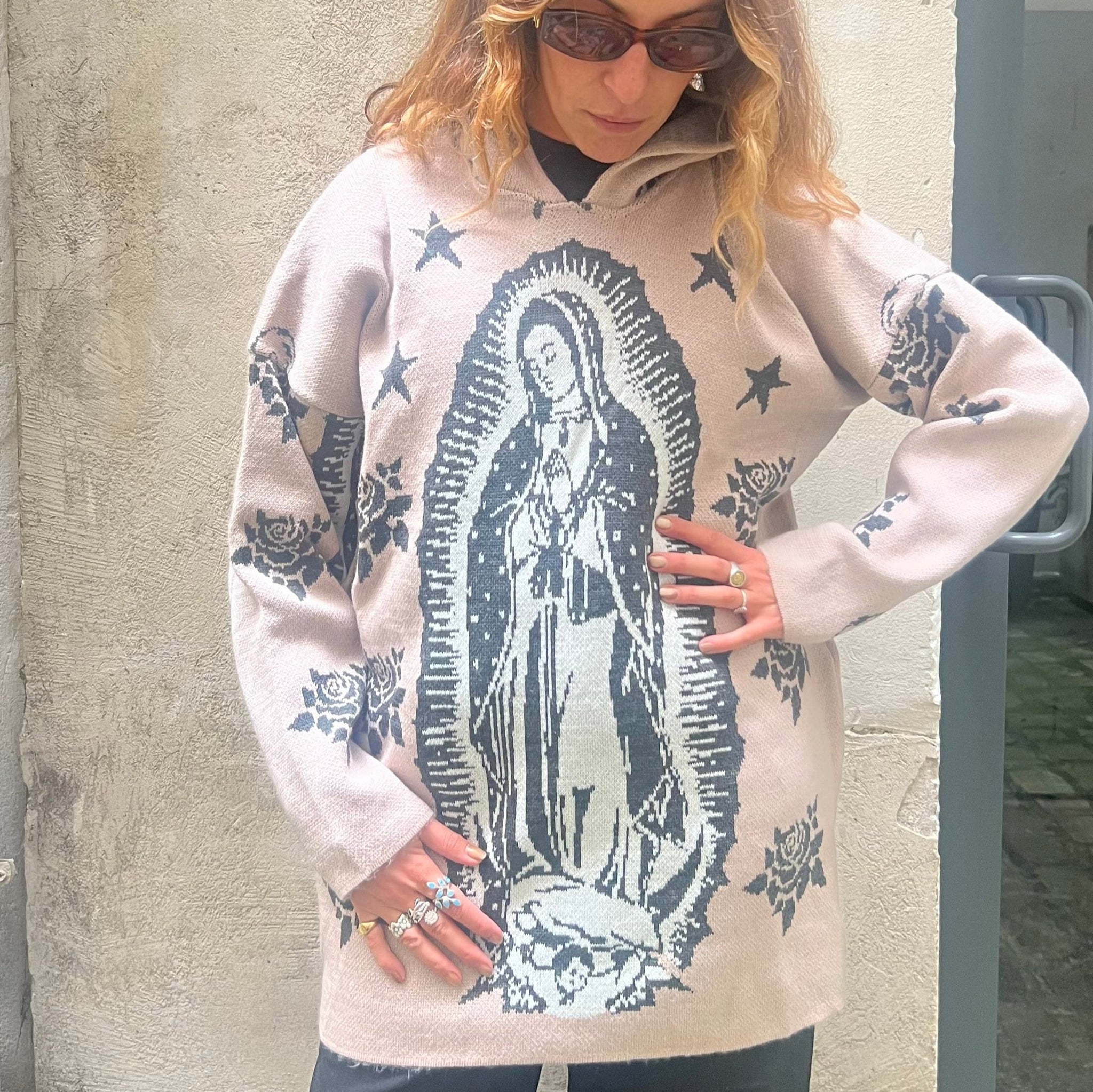 HOODIE SANTA MARIA rose pâle