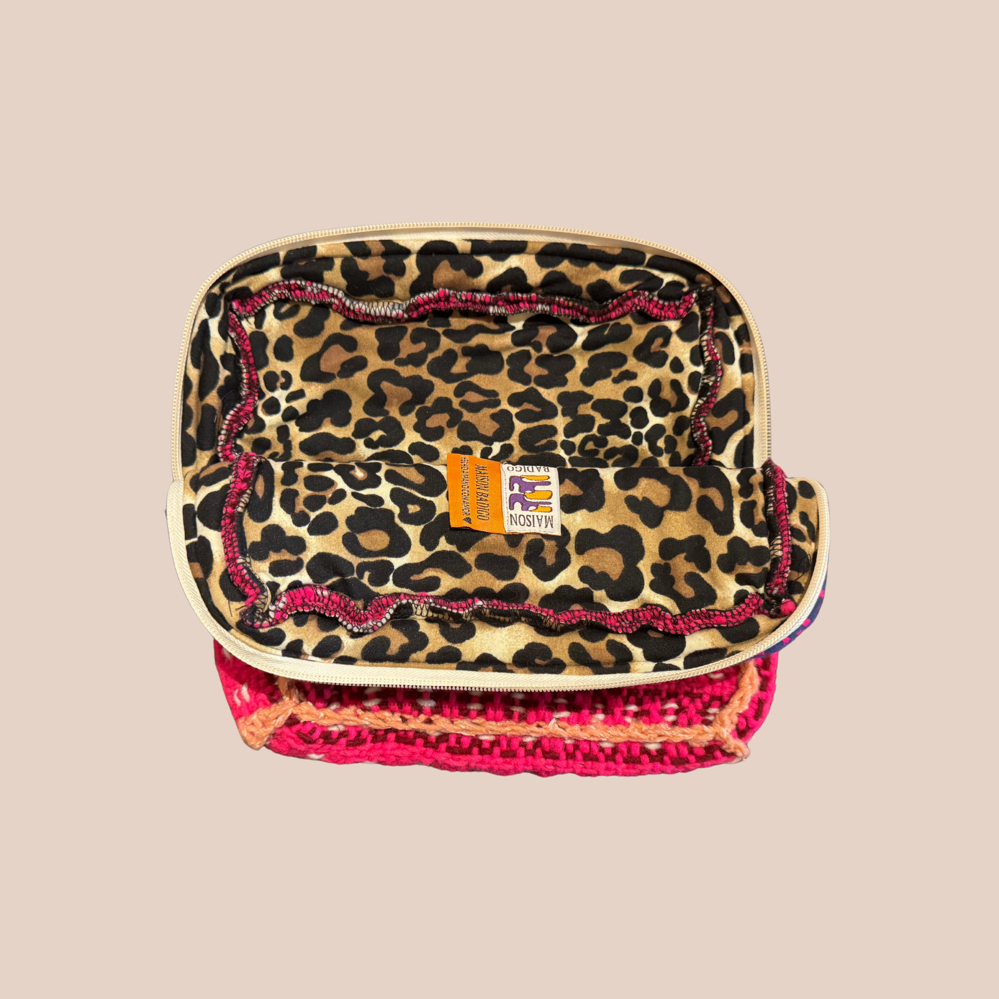 Pochette Smiley, pochette en laine crocheté