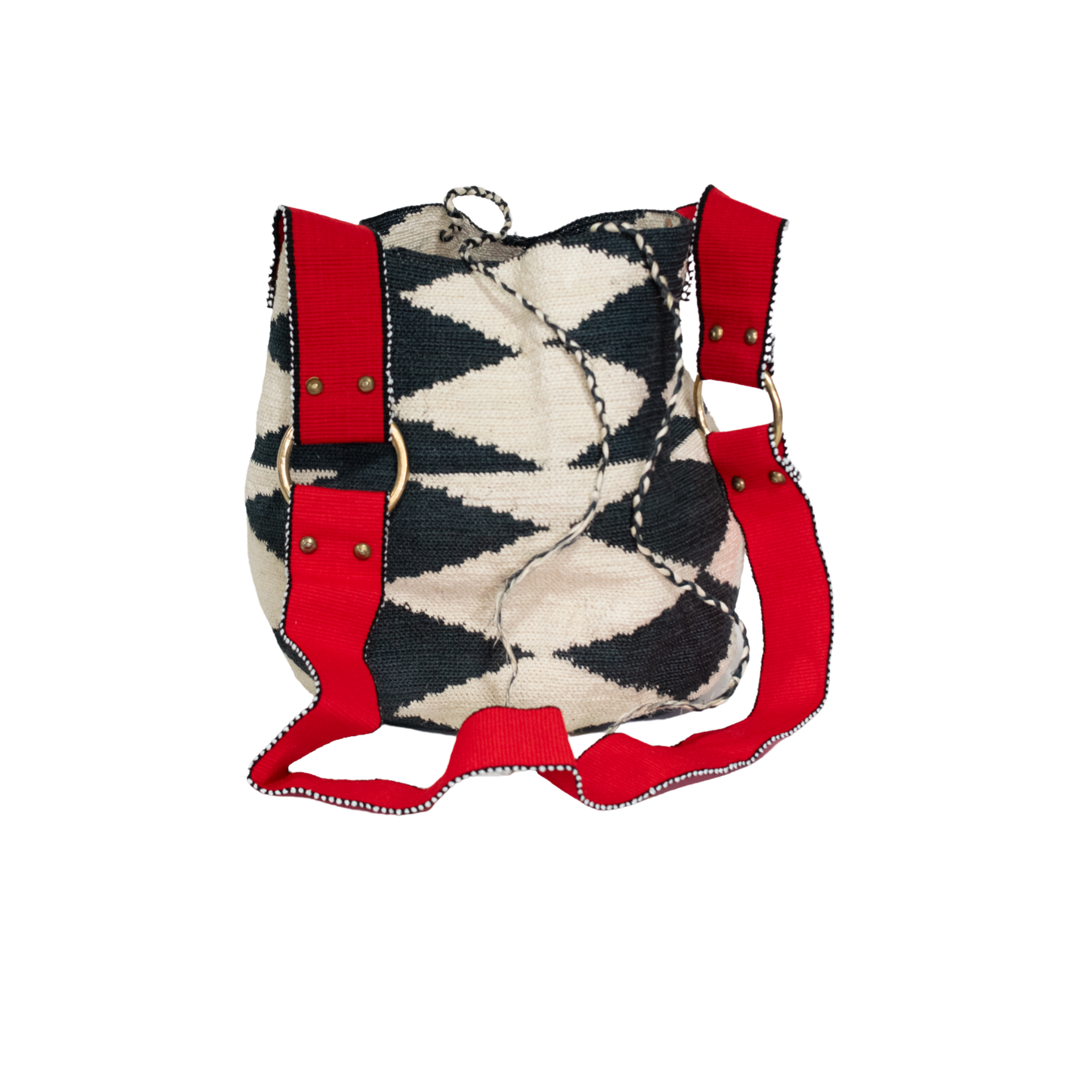 Faja, sac en fibres de cactus et anse rouge