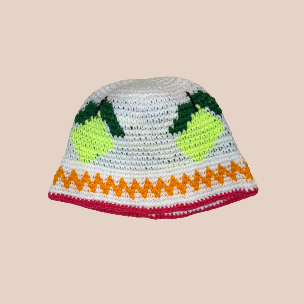 Image du bucket hat motifs citron de Maison Badigo, bucket hat (bob) unique et tendance