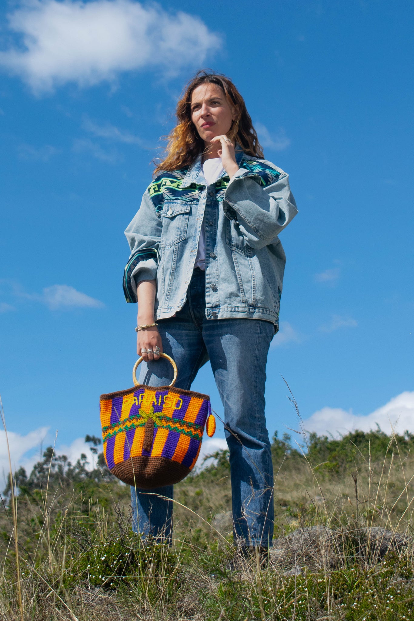 Sac Paraiso, sac en laine crocheté