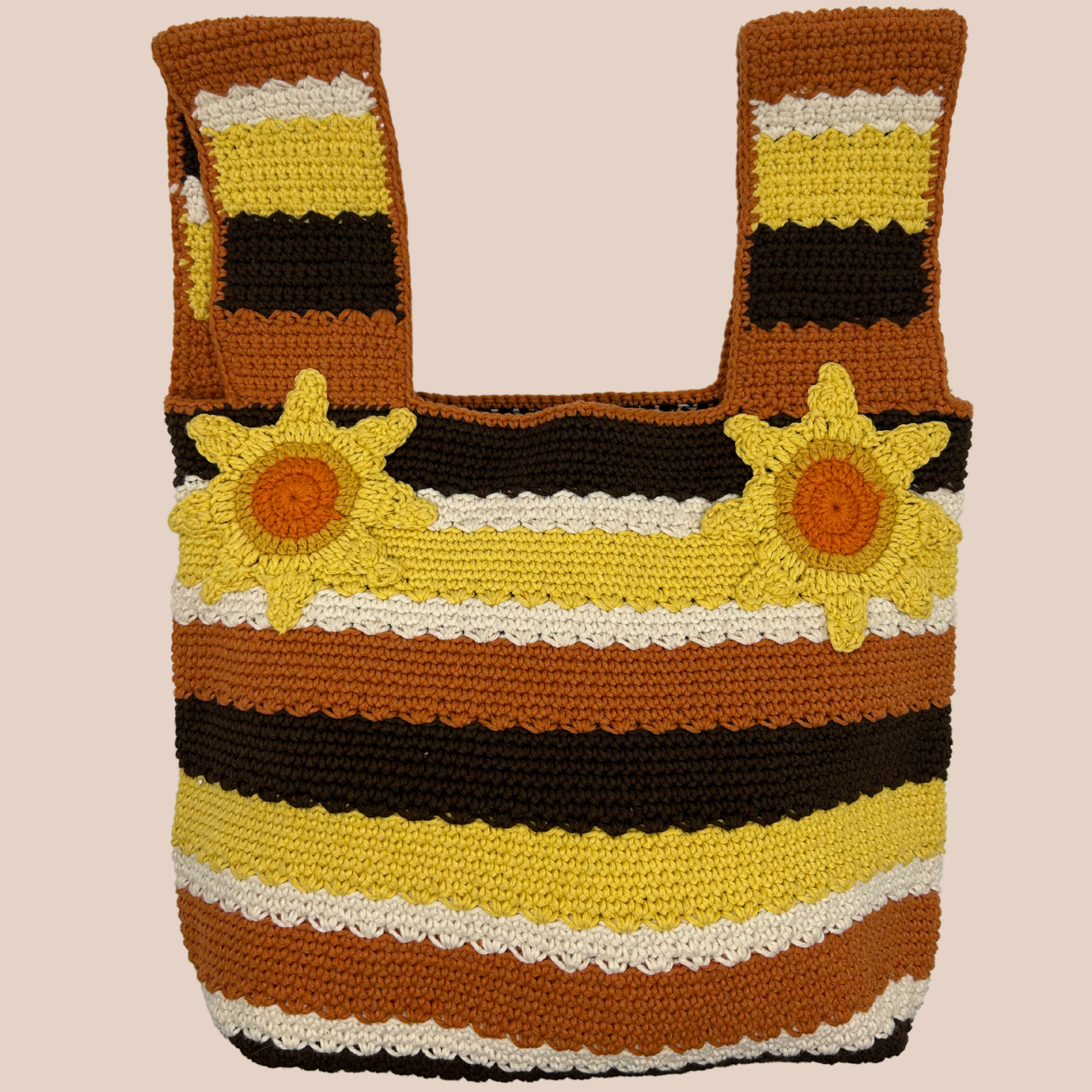 Sac en crochet Monica jaune