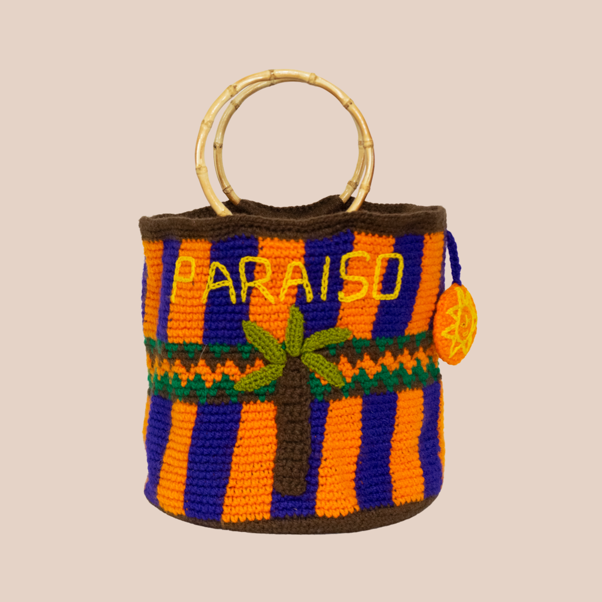 Sac Paraiso, sac en laine crocheté