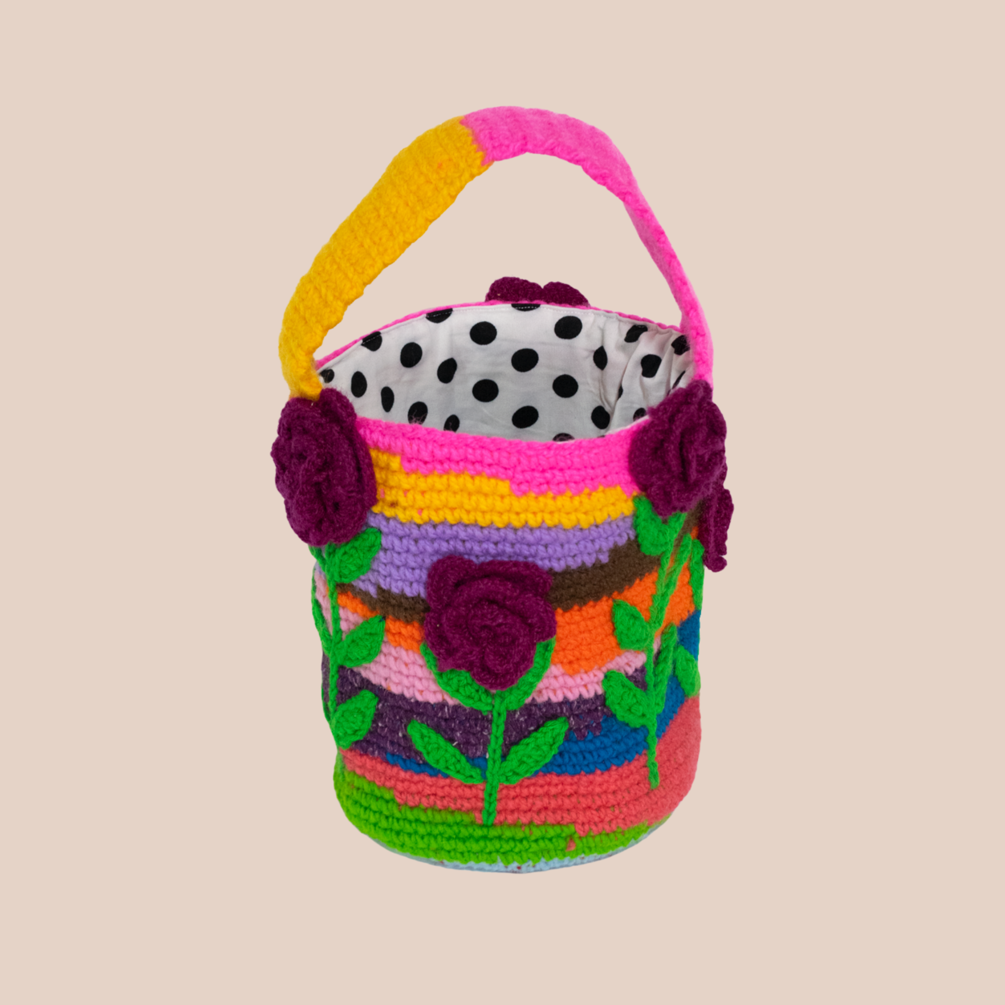 Sac Penelope, sac en laine crocheté