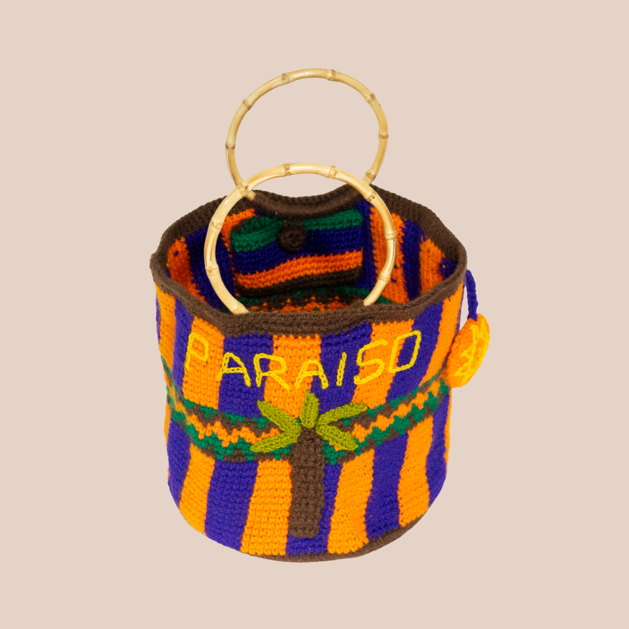Sac Paraiso, sac en laine crocheté