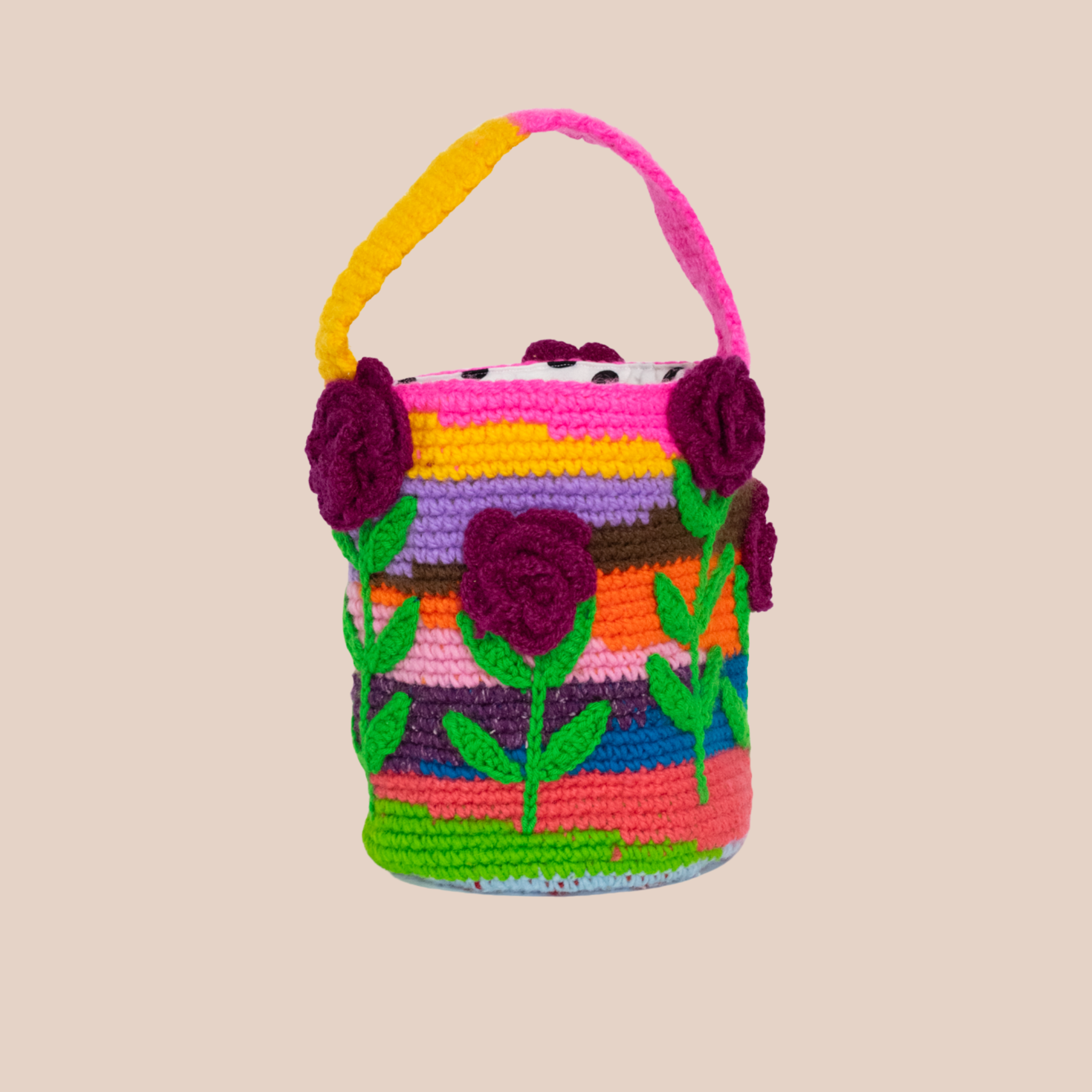 Sac Penelope, sac en laine crocheté